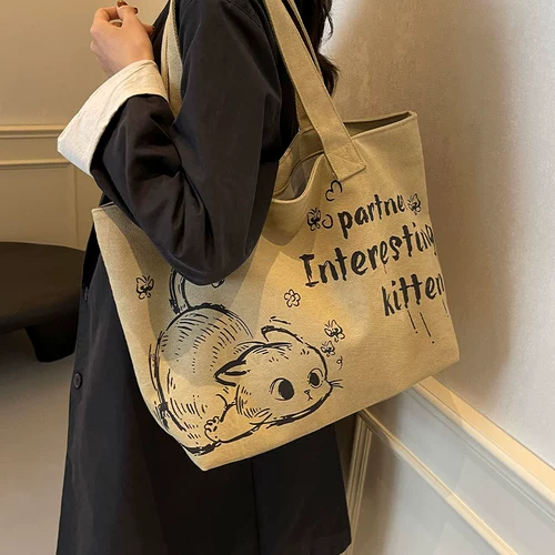 Вместительный и большой шоппер для отдыха, сумка через плечо, модная сумка на одно плечо для выхода на улицу, городской стиль