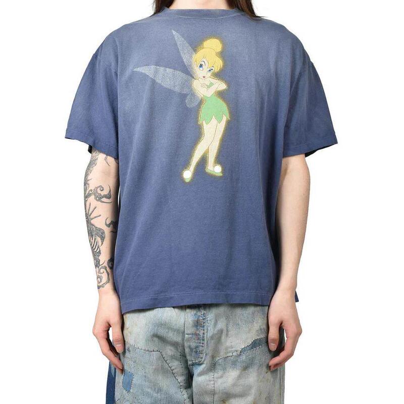 Saint Mxxxxxx 26Ss Collaboration Model Tinkerbell Dsn Distressed Washed Vintage Unisex Short-Sleeve Tee