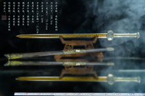 The new pattern steel integrated handmade unopened blade sword handle play holiday gift can be customized