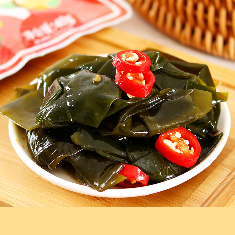 Precious Ocean Nourishment Kelp Knot Spicy Garlic Spiced Sea Products Casual Ready-to-eat the Lower Leftover Dish of the Wine Dish