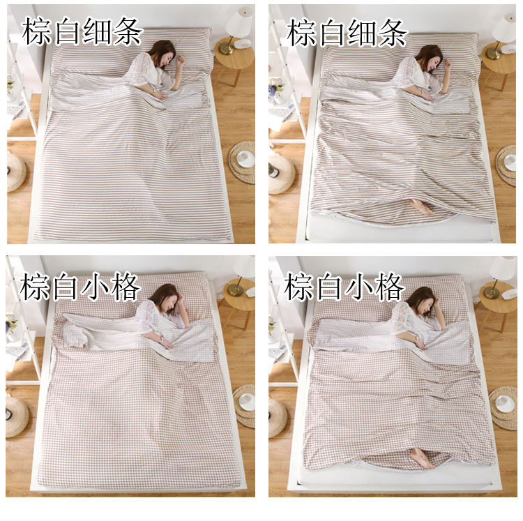 Starjube Rửa bông bẩn túi ngủ đôi khách sạn duy nhất ngủ người lớn chống bẩn sheets travel quilt bìa xách tay