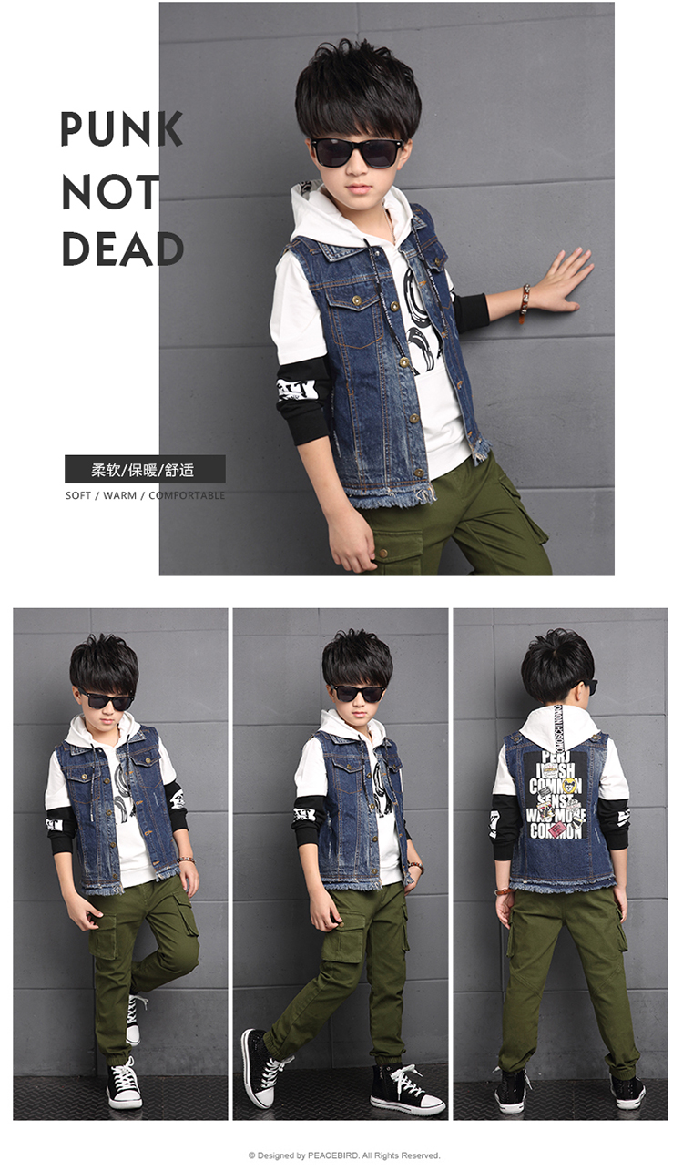 Gilet garcon en Toile de coton - Ref 2067976 Image 14