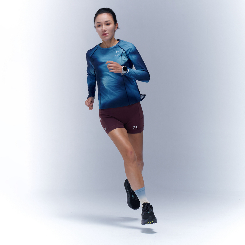 【New Product】Body Wisdom Feiyu Women's Round Neck Long Sleeve Quick-Drying Sports Shirt Breathable Running T-Shirt 26 Autumn 【New Product】Body Wisdom Feiyu Women's Round Neck Long Sleeve Quick-Drying Sports Shirt Breathable Running T-Shirt 26 Autumn