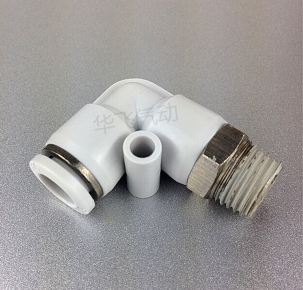 High quality white fast trachea joint PL8-02L elbow straight through 4-M5 fast plug PL6-01 10-03