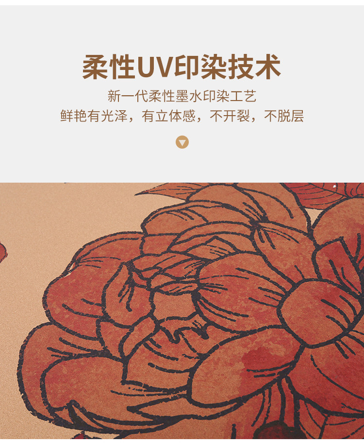 Коврик для йоги 天然软木tpe/橡胶瑜伽垫运动健身垫uv印花 厂家直销来图可ding制 Fitfound TPE/uv