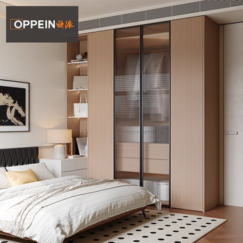 Oppein wardrobe whole house customized home bedroom integrated furniture cabinet cloakroom storage cabinet 2025 new hot style