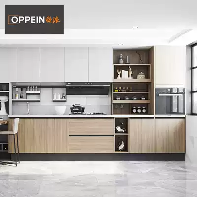 Oupai overall cabinet customization Kitchen overall household modern quartz stone countertop overall cabinet package Montblanc tower