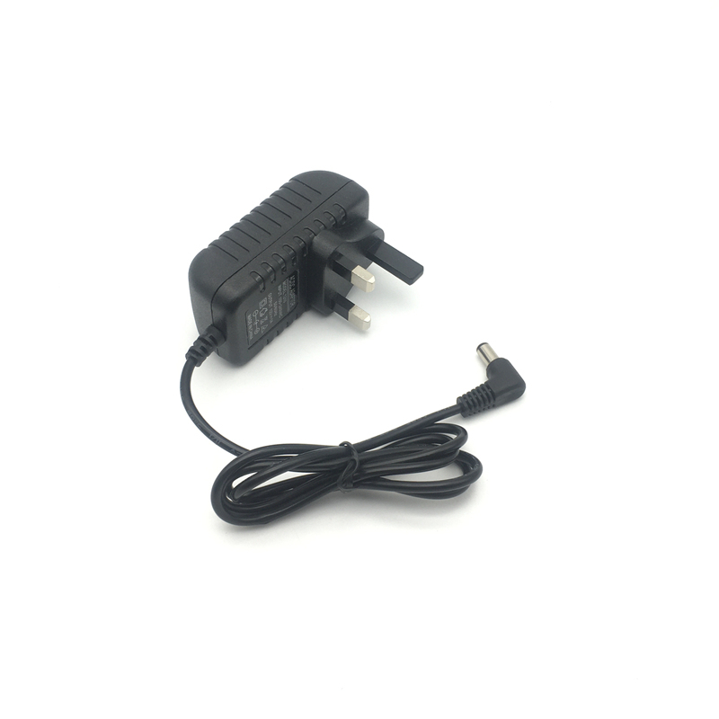 Round Hole 90-Degree Elbow British Standard 3V5V6V9V12V15V18V24V1A1.5A2A Transformer Power Adapter