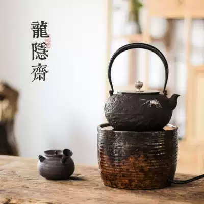 Taiwan Longyinzhai wood-fired black crystal stove Tea stove Silver pot Iron pot Pottery pot Glass copper pot special silent electric stove