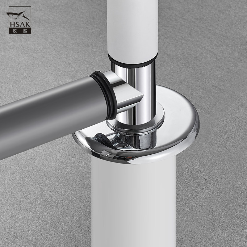 Han Shark Washing Machine Floor Drain Special Joint Drain Pipe Sewer Tee Triple head through anti-smells anti-spill water use