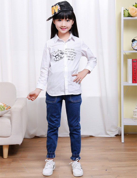 Chemise fille à manche longue - Ref 2085204 Image 7