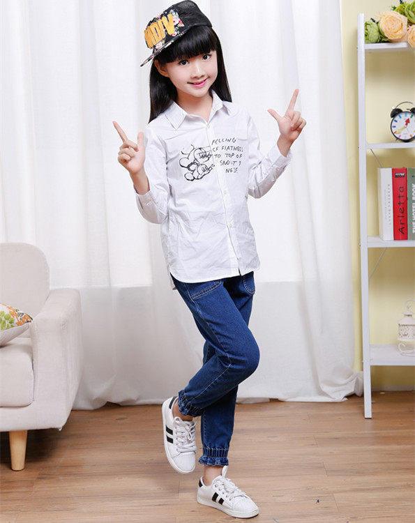 Chemise fille à manche longue - Ref 2085204 Image 9