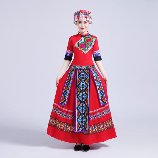 少数民族服装女成人柯尔克孜族达斡尔族撒拉族鄂温克族门巴族套装