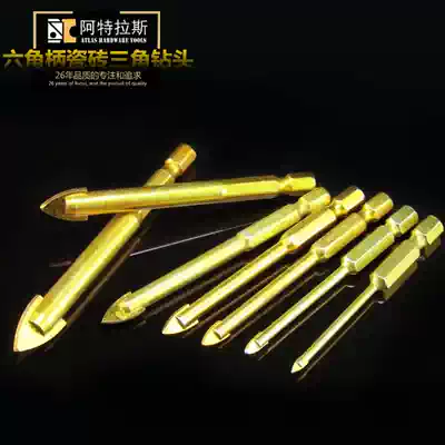 Hexagon alloy cross titanium plated ceramic drill bit glass triangle tile drill bit drilling drill drill