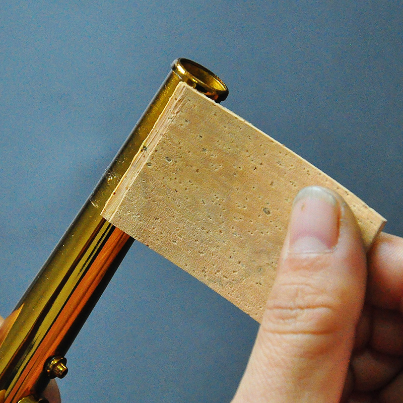Medium Tone Soprano Acoustic Sax Blow Mouth Tube Cork Sheet Bending Neck Cork Sheet Glue Suit