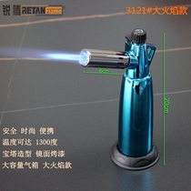 High temperature welding gun windproof fire spray gun gas butane gas straight punch lighter baking welding mens barbecue igniter