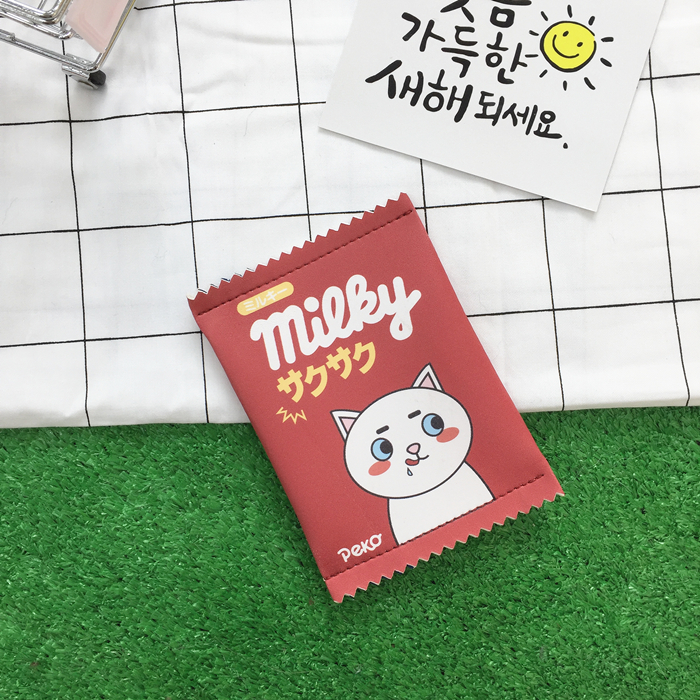 Hàn Quốc Dễ thương Gấu ăn vặt Kẹo Coin Purse Hàn Quốc Phim hoạt hình vui nhộn Mini Bag Túi đựng tiền xu bóp da