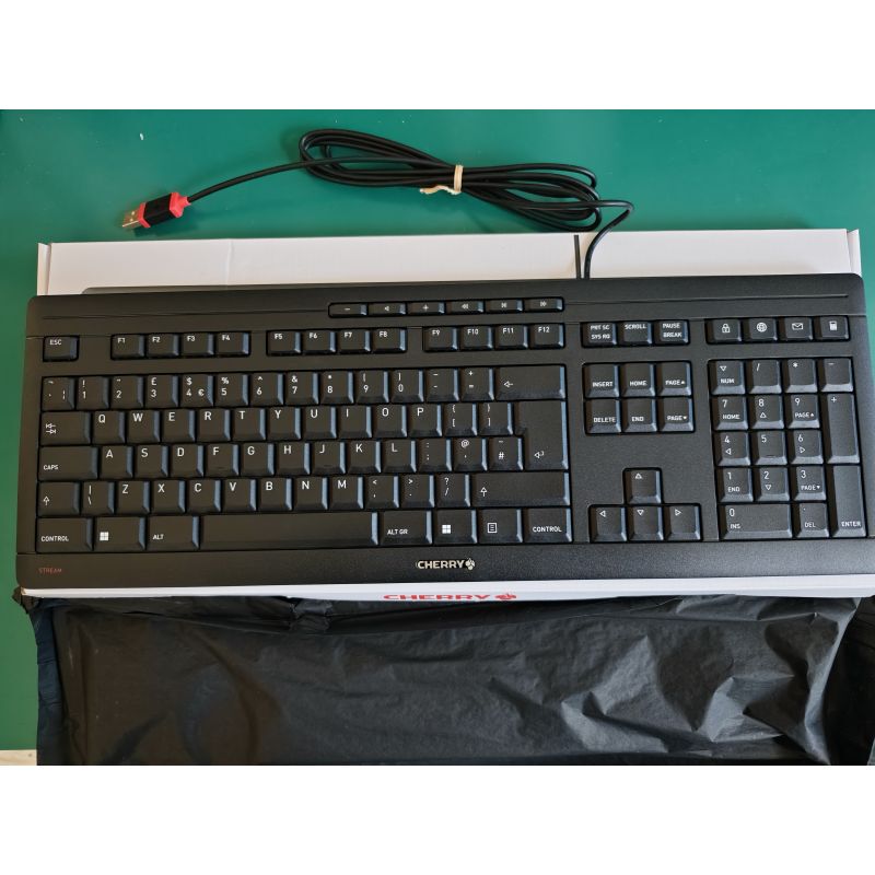 Cherry Cherry Jk-8500Gb-2 Keyboard USB Interface, Qwerty Uk Layout, Black