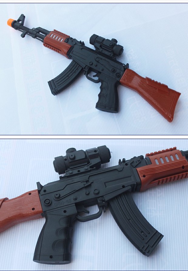 Súng bắn lửa trẻ em Súng bắn đạn AK-47 phát sáng cửa hàng đồ chơi trẻ em gần đây