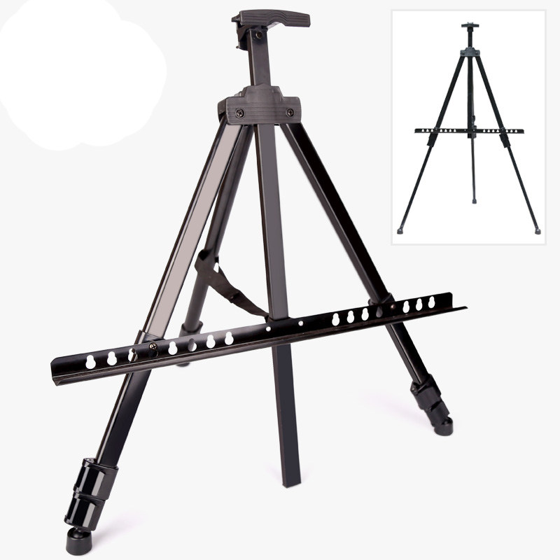 Children's watercolor graffiti easel folding frame iron easel portable hand-painted frame drawing board bracket tripod display stand
