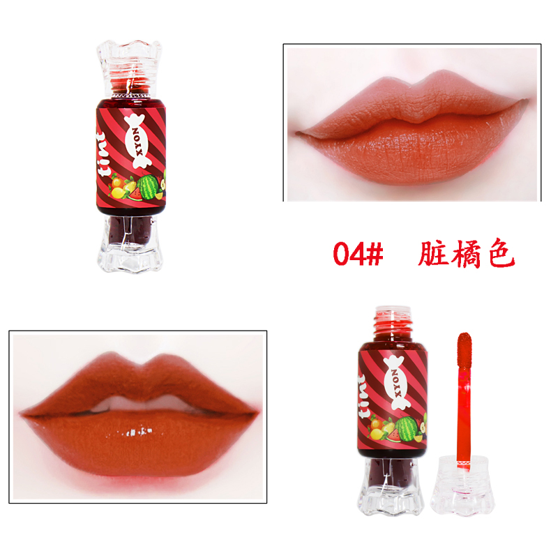 Gói 9,9 nhân dân tệ kẹo nhuộm môi lỏng môi son bóng giữ ẩm kéo dài không đánh dấu cắn môi trang điểm môi - Son bóng / Liquid Rouge 	son bóng trong	
