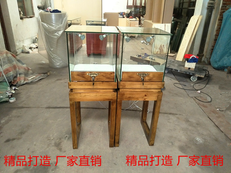 Rắn gỗ retro trưng bày tủ cao tủ giày trưng bày kệ giày và quần áo trưng bày ngọc cổ hiển thị tủ cao tủ