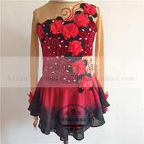 LIUHUO Professional Custom Lady Children Figure Skating Clothing Performance Performance Competition Competitive Skating Dress Dance Red