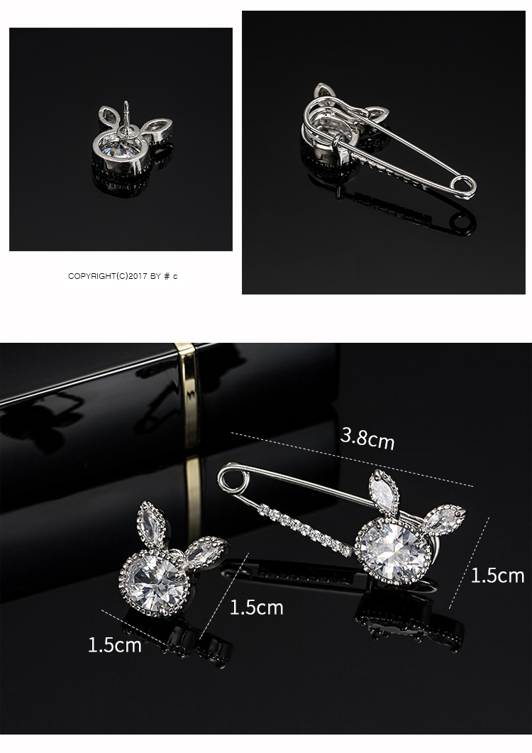 Thời trang hàn quốc zircon mini brooch trâm cardigan áo len coat neckline pin khóa quần áo với phụ kiện phụ nữ