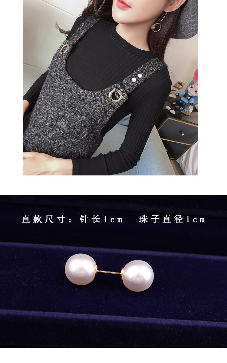 Thời trang Hàn Quốc ngọc trai pin châu Âu và Hoa Kỳ mới đơn giản chống ánh sáng trâm cài nhỏ pin cố định khóa phụ kiện nữ - Trâm cài ghim cài áo vest nữ