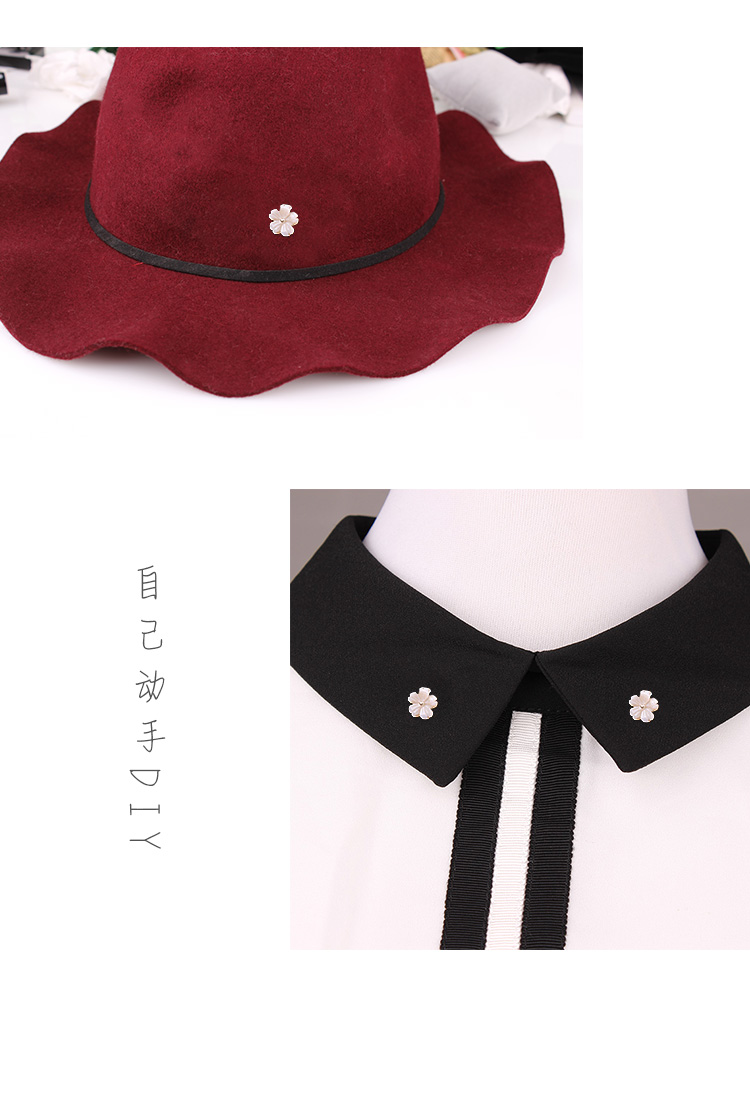 Vỏ tự nhiên vô hình mini chống ánh sáng trâm nữ an toàn nhỏ pin áo sơ mi cổ áo phụ kiện đơn giản ghim cài áo vest nữ