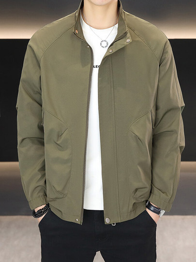 Boldbabe Jacket 2025 Spring and Autumn New Men's Stand Collar Short Top Youth Fashion Casual Jacket for Men