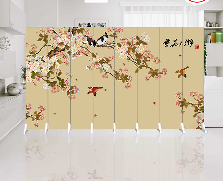 Trung Quốc phong cách vách ngăn đơn giản phòng khách hiện đại phòng ngủ căn hộ nhỏ gấp di động vải đơn giản màn hình gấp gỗ - Màn hình / Cửa sổ vách ngăn trang trí