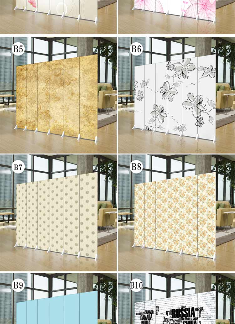 Màn hình phong cách châu Âu kiểu dáng đẹp tối giản hiện đại gấp di động hiên khách sạn phòng ngủ phòng khách vải màn hình gấp - Màn hình / Cửa sổ vách ngăn gỗ tự nhiên