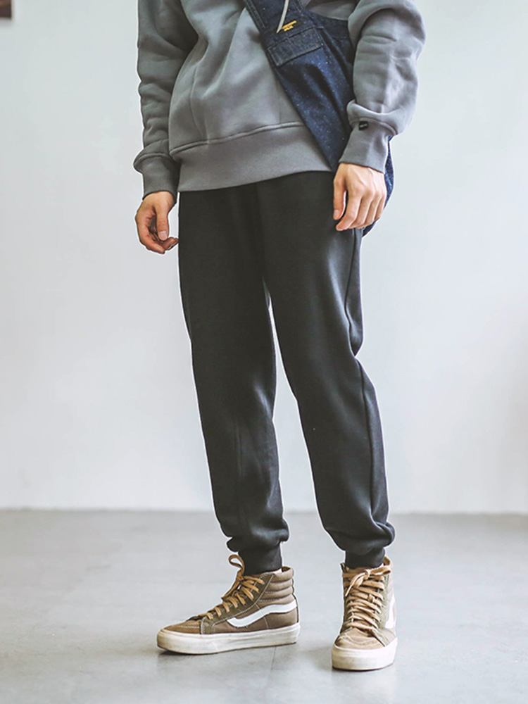 Hey Ma Qizuo original Japanese beam foot sweatpants, trousers, loose Harlan, small feet pants and velvet casual pants men tide