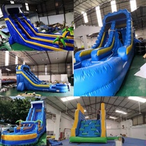 Factory outdoor large water slide mobile bracket pool combination water park break ice and snow world facilities