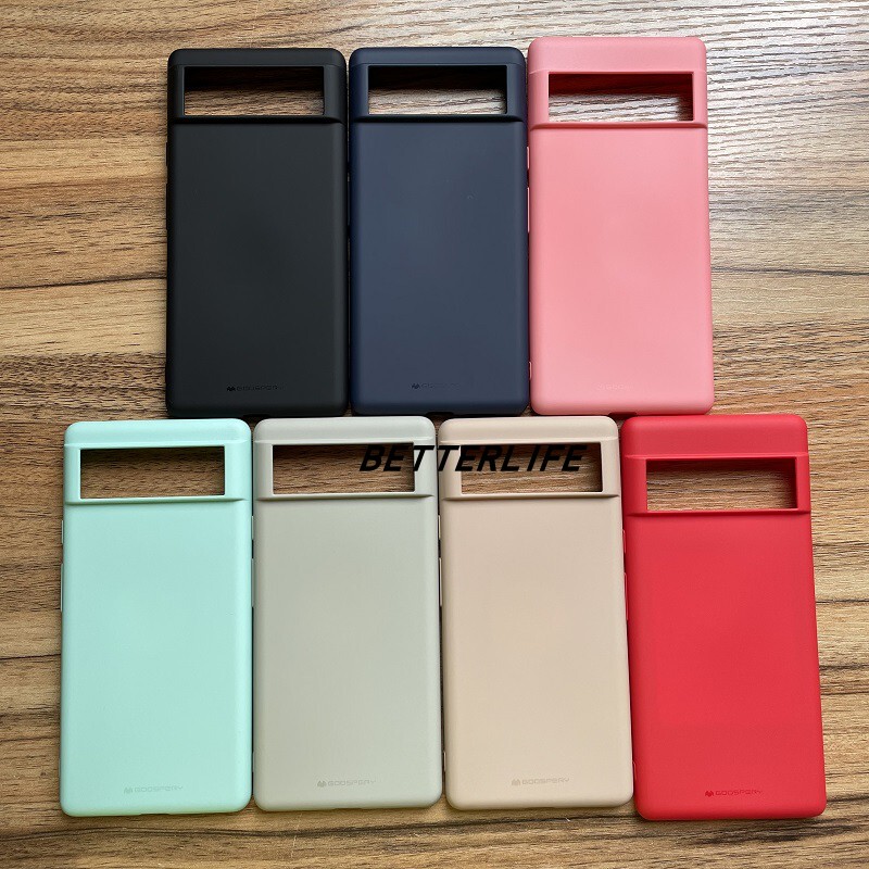 (Discontinued, Remaining Stock Will Be Sold While Supplies Last) Suitable for Google Pixel 6 Pro Phone Case, Korean Liquid Skin-Feel Protective Case, Non-Silicone Material