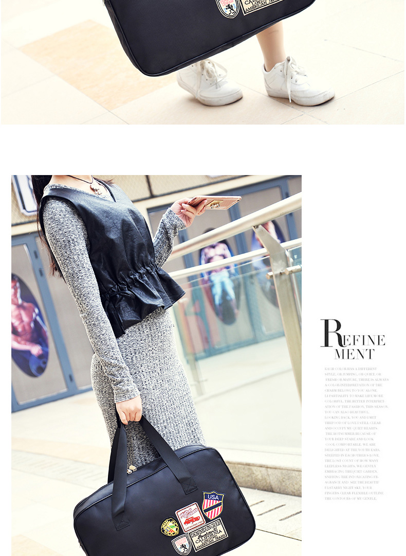 Túi du lịch mới nữ xách tay dễ thương túi duffel phù hiệu túi du lịch khoảng cách ngắn túi du lịch Túi xác ướp túi thể dục nam túi đeo du lịch nữ