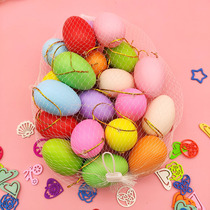 Egg painting Mold painting simulation egg goose eggshell graffiti painting diy hand painted egg color ball toy