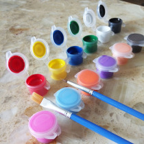 Acrylic pigment painting art pigment 12-color set 3ML painting graffiti raw material painting supplies send brush