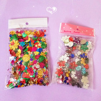  DIY handmade sequins accessories Beads beads bright pieces Special-shaped colored glass drill Handmade materials