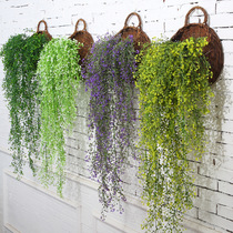 Simulation green plant wall hanging Golden Bell Willow rattan decorative hanging basket orchid rattan plastic fake flower vine plant hanging flower