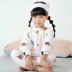 Bộ đồ ngủ trẻ em một mảnh cho bé mùa thu đông dày cộng với nhung cho bé bộ đồ ngủ mát mẻ cho bé trai áo liền quần lót lông cho bé Áo liền quần
