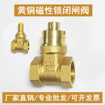 Water meter front valve triangle key magnetic lock gate valve tap water anti-theft encryption locking valve magnetic switch 20