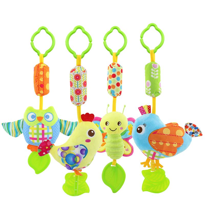 Newborn Baby Stroller Pendant Plush Toy With Goodenware Bed Hang Wind Bells Bedtime Music Bells Rattle Baby 0-3-12 months