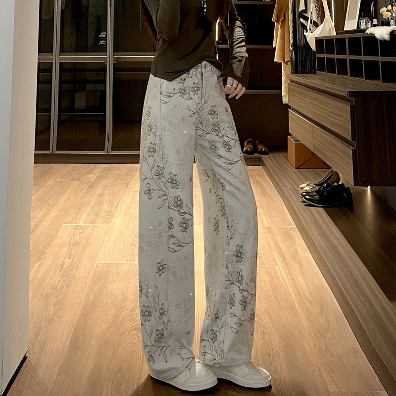 Wide-Leg Denim Pants for Women 2026 New Style Loose Drape High-Waisted Hip-Covering Slimming Trendy Hot-Selling Item This Year