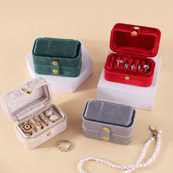 New velvet multi-position ring box jewelry storage box