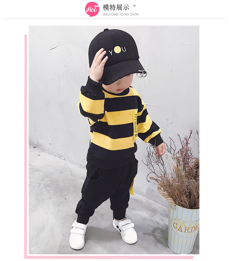 Quần áo trẻ em đẹp trai thủy triều Yangqi 1 bé trai mùa xuân phù hợp với mùa xuân và mùa thu thời trang 4 quần bé gái hậu cung thủy triều 3 tuổi bé trai 5 - Phù hợp với trẻ em quần ống rộng trẻ em