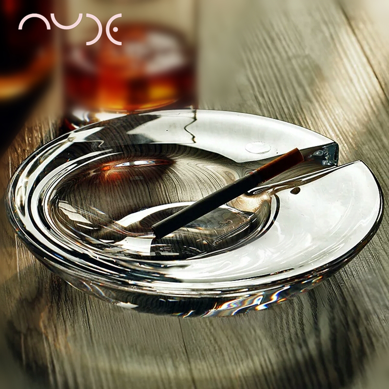 Nude Import Fashion Big Number Crystal Glass Hotel Office Cigar Ashtrays Creative Birthday Gift Eurostyle-Taobao