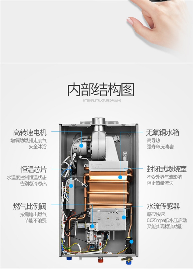 máy nước nóng năng lượng mặt trời tân á đại thành Chigo / JSQ20-H2T khí đốt tự nhiên hóa khí gas gia nhiệt 10L gas 12 lít 14 bình nóng lạnh casper
