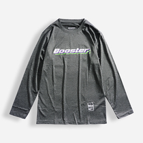 Basket man Boost joint basketball suit sports T-shirt pure color long sleeve thin section male speed dry training pitching clothes fitness clothes